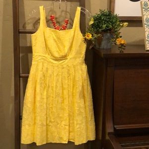 Bright yellow spring dress